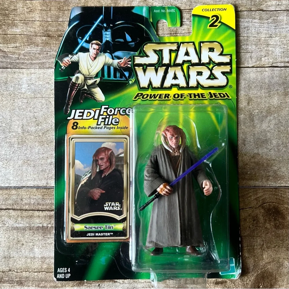 Star Wars Power of Jedi Saesee‎ Tiin Action Figure Hasbro 2000 Jedi Force File